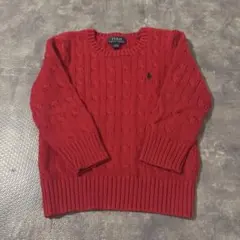 ラルフローレン　赤 セーター