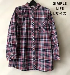 SIMPLE LIFE Lサイズ　レディースシャツ