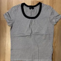 KEITH 半袖 Tシャツ ボーダー ラメ入りのサムネイル