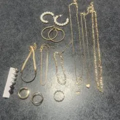 B*o様 ゴールドトーン アクセサリー14点セット