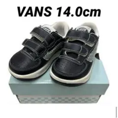 VANS スニーカー 14.0cm 黒/白 ベルクロ