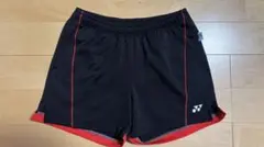 YONEX ハーフパンツ 黒/赤 ユニフォーム