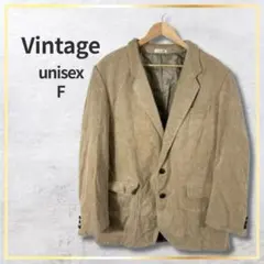 00's vintage テーラードジャケット ライトブラウン y2k レトロ