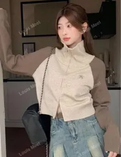 SHEIN シーイン ハーフジップ 韓国ファッション トップス 秋冬服