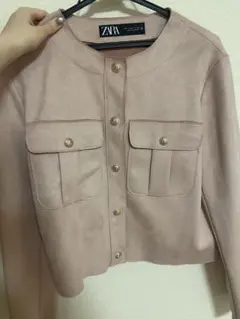 ZARA ピンク テーラードジャケット Mサイズ