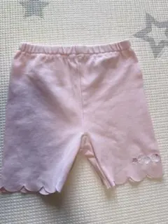 ピンク スカラップヘム ハーフパンツ 80のサムネイル