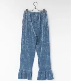 ベロアパンツ ワイドパンツ