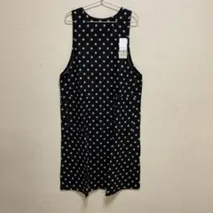 新品★マタノアツコ★エプロン★水玉★ブラック(大)★MEMEのサムネイル