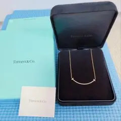 今週末 最終価格！Tiffany TスマイルスモールネックレスPG全面ダイヤのサムネイル