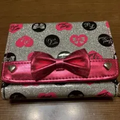 ピンクラテ　可愛い　3つ折り財布　usedのサムネイル