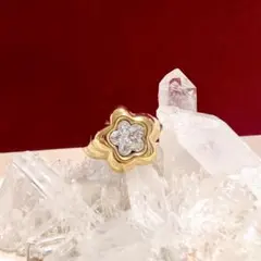ヴィンテージ デザイン　アクセサリー　リング　指輪　ゴールド　ストーン　星スターのサムネイル