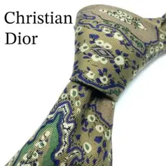 【極美品】Christian Dior ネクタイ ペイズリー グリーン お洒落