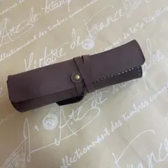 【新品未使用】レザー　ロールペンケース