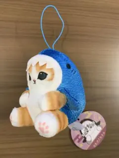 mofusand　海の生き物にゃん　～和～　マスコット　青藍　サメにゃん