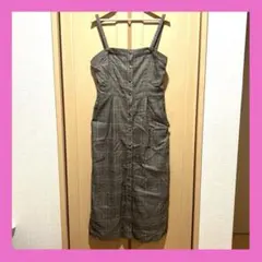 茶系チェック柄キャミワンピース　ローリーズファーム　Lサイズ