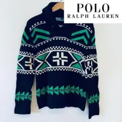 【美品】Polo Ralph Laurenポロラルフローレンショールカラーニット