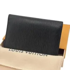 極美品 LOUIS VUITTON エピ オーガナイザー ドゥポッシュ ブラック