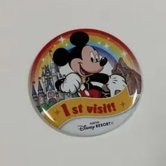 東京ディズニーリゾート 缶バッジ 1st visit! ミッキー グッズ