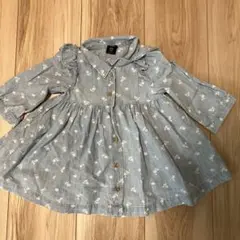 GAP デニム花柄シャツ 6-12ヶ月　ベビー服　子ども服
