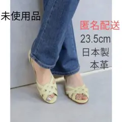 未使用 ＊ MODE KAORI ＊ 本革 メッシュフラットシューズのサムネイル