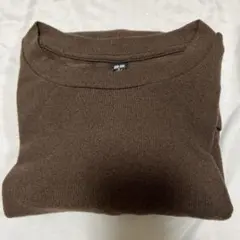 ユニクロブラウン長袖　Mサイズ