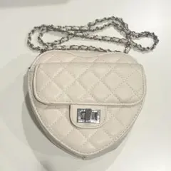 グレイル キルティングチェーンハート型バッグ