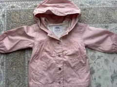 ZARAピンク フード付きアウター86cm