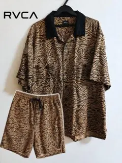 RVCA ゼブラ柄 半袖シャツ ショートパンツ セットアップのサムネイル
