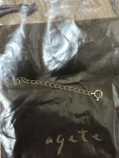 ★ 新品未使用　アガット　ネックレス K10 アジャスター　チェーン