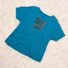 CHRISTIAN AUJARD Tシャツ 半袖 ターコイズ ロゴプリントのサムネイル