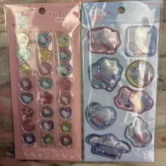 サンリオ ハローキティ シナモン シナモロール おはじきシール ウォーターシール