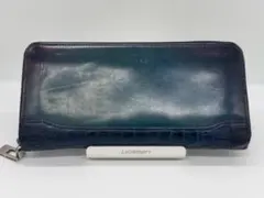 【あかさん】yuhakuクロコダイルコンビラウンドファスナーウォレット YCA114 クロコダイルコンビラウンドファスナーウォレット