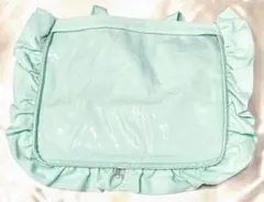 【A3】痛バッグ フリル トートバッグ キャリーオンバッグ ミント グリーン