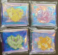 ポケモン ハート型ホログラムポーチ4個セット