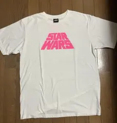 良品【STAR WARS】半袖ピンクロゴTシャツ Fサイズ ユニセックスのサムネイル