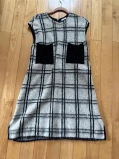 ADORE チェック柄 ノースリーブワンピース