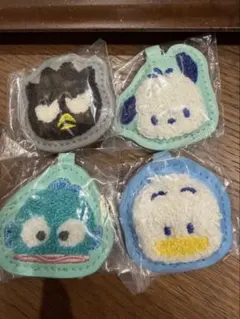 サンリオキャラクターズ 刺繍ワッペン風キーホルダー 4種セット