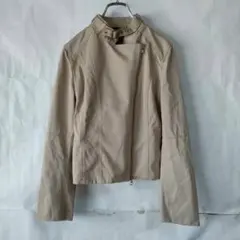 レザージャケット ベージュ