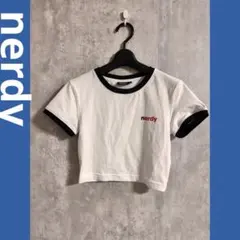 nerdy クロップドTシャツ 半袖 バックプリントのサムネイル