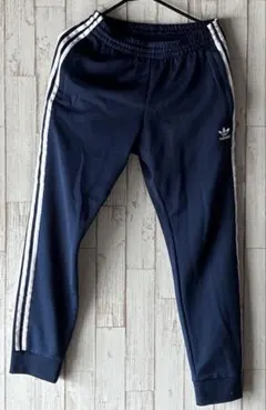 美中古　adidas ネイビー ジャージパンツ L