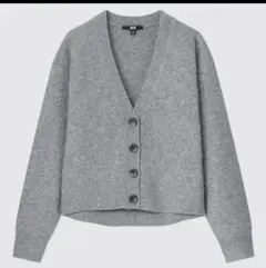 UNIQLO スフレヤーンVネックショートカーディガン