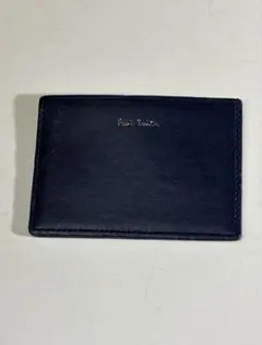 Paul Smith 名刺、定期券入れ カードケース レザー ネイビー - メルカリ