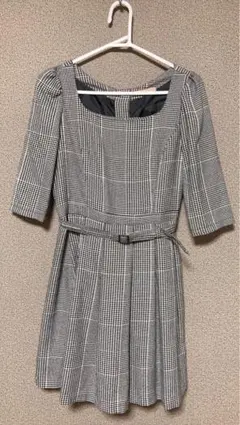 Dazzlin チェック柄ミニワンピース