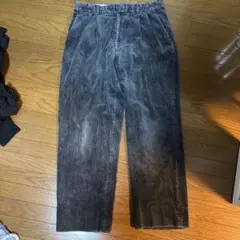 BRAGGI コーデュロイ ワイドパンツ グレー