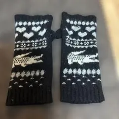 LACOS ノルディック柄 手袋黒・白