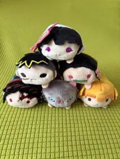 【希少・同期組】鬼滅の刃 のるキャラマスコット 6体セット