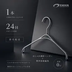 【大人気❣️】クロームメッキ なで肩ハンガー TAYA 古着 映え 撮影専用 1本