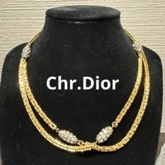 稀少ヴィンテージDior ロングネックレス　ビジュー