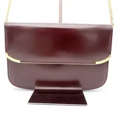 Jane Shilton ショルダーバッグ チェーン　レッドワイン