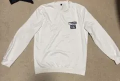 ホワイト クルーネック トレーナー